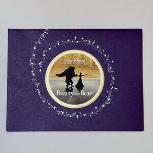 Beauty and the Beast Set of 4 Lithographs Disney Store 2002